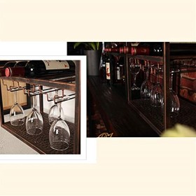 Casier à vin sur pied Casier à vin domestique Supports en fer forgé Armoire à vin au sol Refroidisseur de vin Présentoir de b