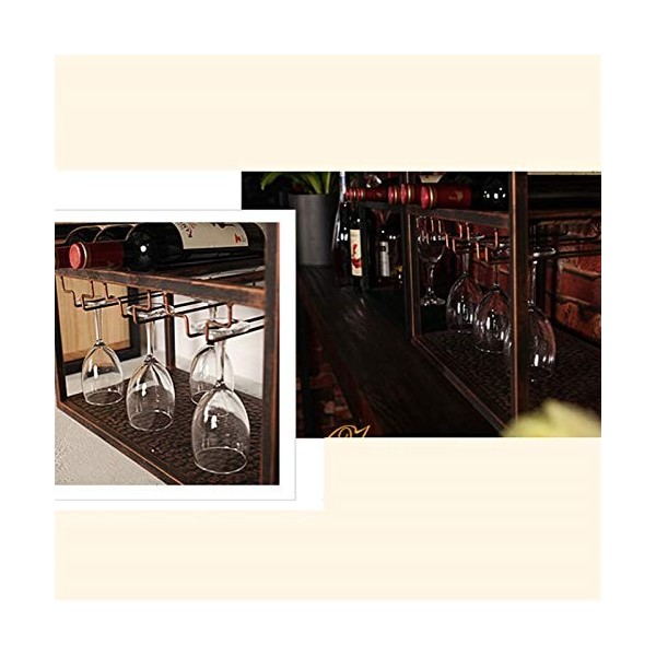 Casier à vin sur pied Casier à vin domestique Supports en fer forgé Armoire à vin au sol Refroidisseur de vin Présentoir de b