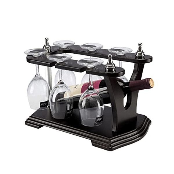 ELzEy Casier à vin sur Pied rétro casier à vin Style européen en Bois Massif matériel créatif Multifonctionnel casier à vin a