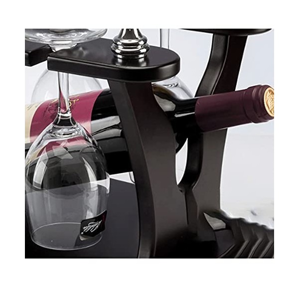 ELzEy Casier à vin sur Pied rétro casier à vin Style européen en Bois Massif matériel créatif Multifonctionnel casier à vin a