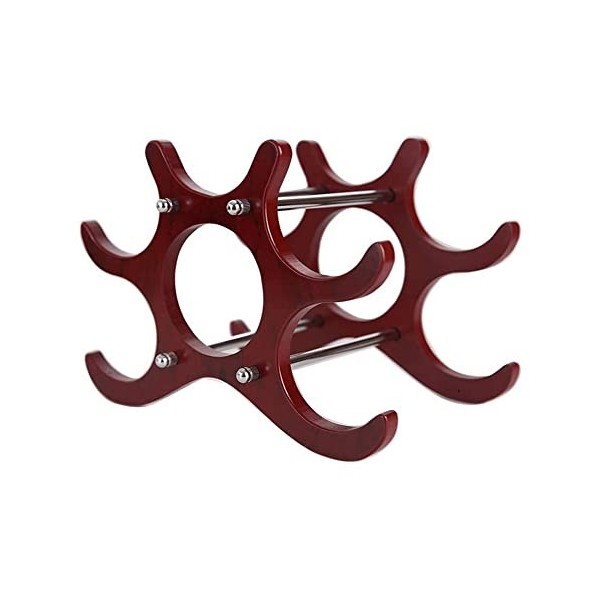 casier à vin Casier à Liqueur Rouge en Bois Casier à Vin de Raisin Créatif Décoration Mode Décoration de la Maison Mettre Plu