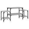 Higsose Meuble TV Design Élégant Sonoma Gris 117x35x52 cm Bois dingénierie Meuble de Multimédia avec Pieds Réglables Meuble 