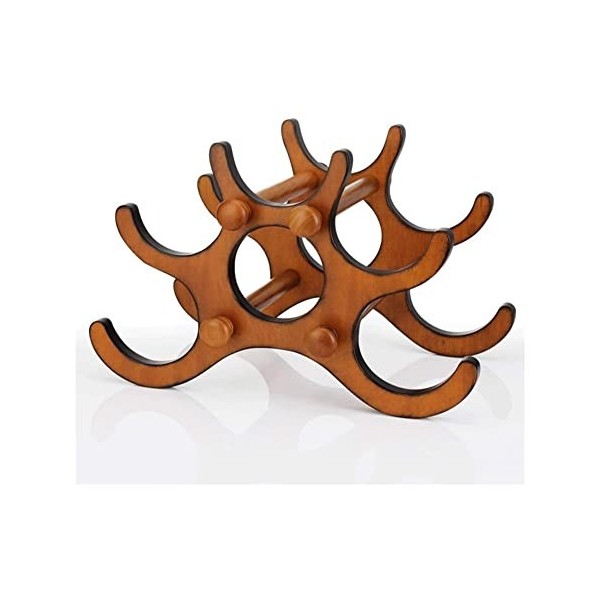 Casier à vin Cadre de vin Rouge en Bois Massif créatif mis pièce étagère à vin ménage Bouteille de vin Cadre casier à vin déc