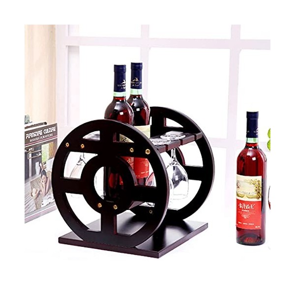 ELzEy Casier à vin Casier à vin en Bois Massif sur Pied Casier à vin de Style européen Casier à vin de Salon Domestique, adap