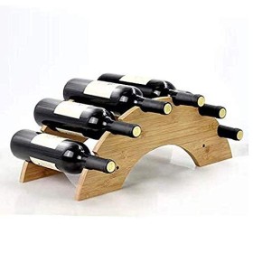 Casier à vin, support à vin sur pied, étagère à vin de table, présentoir à vin créatif, organisateur de stockage de vin en ba