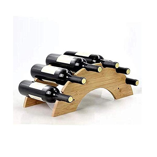 Casier à vin, support à vin sur pied, étagère à vin de table, présentoir à vin créatif, organisateur de stockage de vin en ba