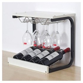 PUCHEN Support d’affichage de vin, un casier à vin, support, cintre suspendu d’armoire suspendue, support de bar, support fam