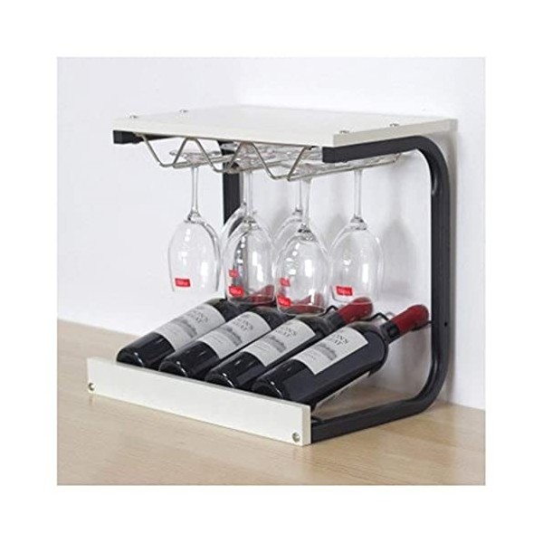 PUCHEN Support d’affichage de vin, un casier à vin, support, cintre suspendu d’armoire suspendue, support de bar, support fam