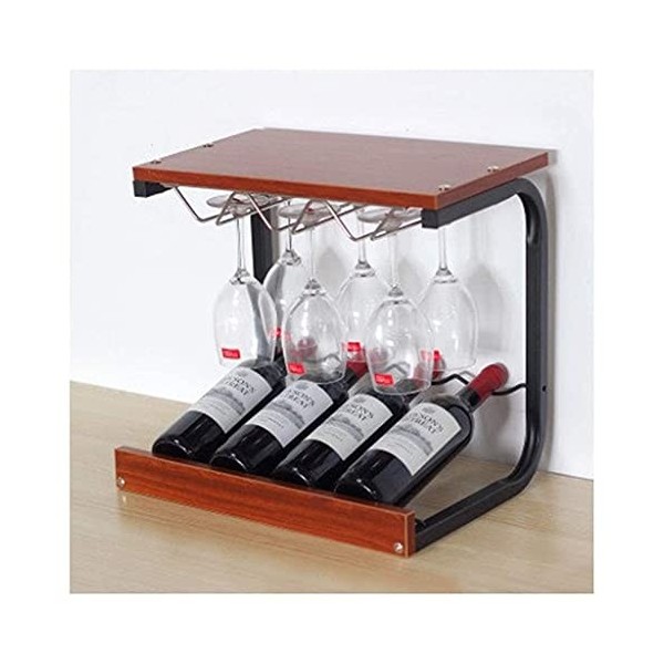 PUCHEN Support d’affichage de vin, un casier à vin, support, cintre suspendu d’armoire suspendue, support de bar, support fam