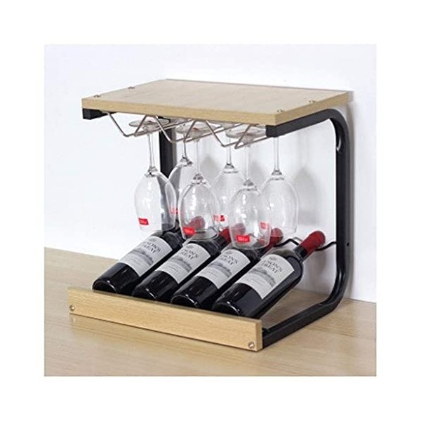 PUCHEN Support d’affichage de vin, un casier à vin, support, cintre suspendu d’armoire suspendue, support de bar, support fam