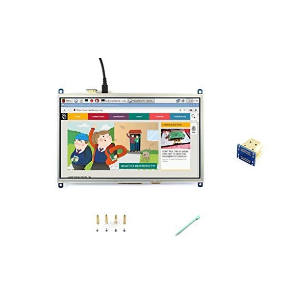Waveshare 10.1inch HDMI LCD Monitor Raspberry pi Resistive Touch Screen Display 1024 * 600 High Resolution for Raspberry Pi 2