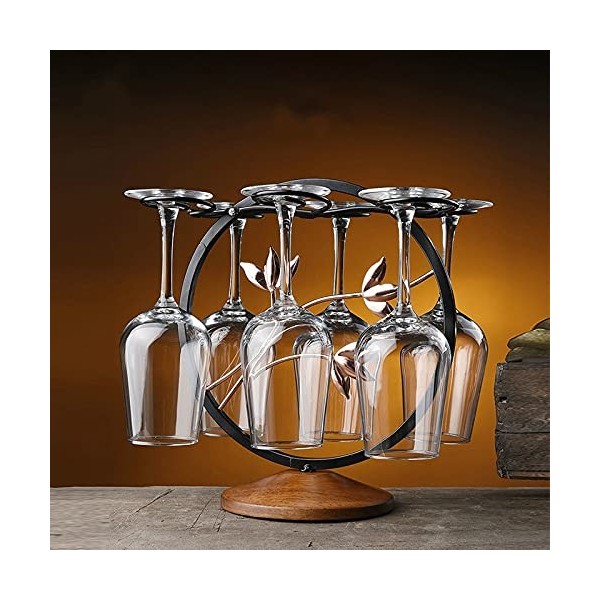 GaRcan Casier à vin Porte-Verre à vin Casier à vin créatif Style européen Gobelet de ménage Porte-Verre à vin en Fer forgé Ca