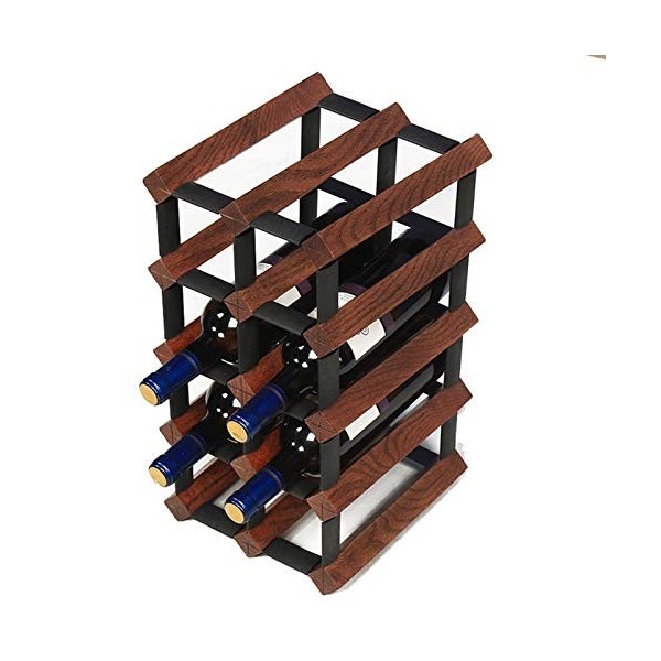 Casier à vin Casier à vin modulaire sur pied pour 12 bouteilles en bois de hêtre - Très robuste et durera longtemps - Pratiqu