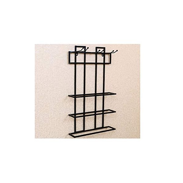 Casier à vin sur Pied à 3 Niveaux en Fer à Suspendre au Mur, Support pour gobelet à vin à lenvers, sans Oscillation pour la 