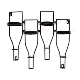 ELzEy Casier à vin sur Pied Vintage Industriel casier à vin LOFT à lenvers pour Bar casier à vin Mural en Fer rétro étagère 