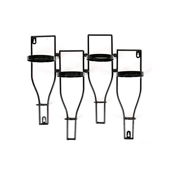 ELzEy Casier à vin sur Pied Vintage Industriel casier à vin LOFT à lenvers pour Bar casier à vin Mural en Fer rétro étagère 