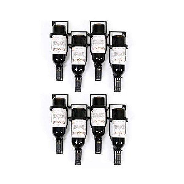 ELzEy Casier à vin sur Pied Vintage Industriel casier à vin LOFT à lenvers pour Bar casier à vin Mural en Fer rétro étagère 