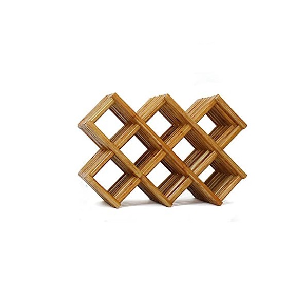 Casier à vin Casier à vin en Bois Comptoir empilable Supports de Cave à vin en Bois Support autoportant pour armoires de Bar 