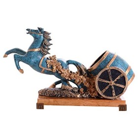 ELzEy Creative Rétro Résine Casier À Vin Comptoir Unique Porte-Bouteille De Vin Salon Bureau Restaurant Hôtel Décoration Tai