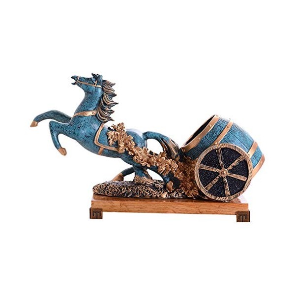 ELzEy Creative Rétro Résine Casier À Vin Comptoir Unique Porte-Bouteille De Vin Salon Bureau Restaurant Hôtel Décoration Tai