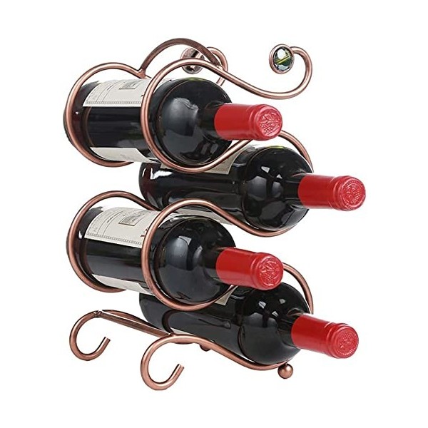 Casier à vin Étagère à vin Casier à vin rouge Creative Corail Fer Art Cadre à vin rouge Raisin Casier à vin Maison Mis Cast T