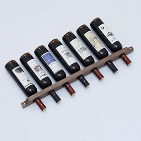 Casier à vin Organisateur Rack Casier à vin Mural en Bois Massif Porte-Verre à vin Suspendu Étagère à Bouteilles de Vin Suppo