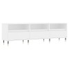 vidaXL Meuble TV Blanc 150x30x44,5 cm Bois dingénierie