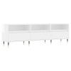 vidaXL Meuble TV Blanc 150x30x44,5 cm Bois dingénierie