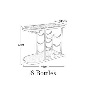 Casier à vin rétro empilable casier à vin Porte-gobelet Multifonctionnel Bar de Cuisine Affichage de Verre à vin étagère de R