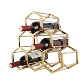 CULPRT Décoration du Support de Vin, Casier À Vin en Fer Européen, Nordic Creative Wine Rack, Acier Inoxydable, Décoration de