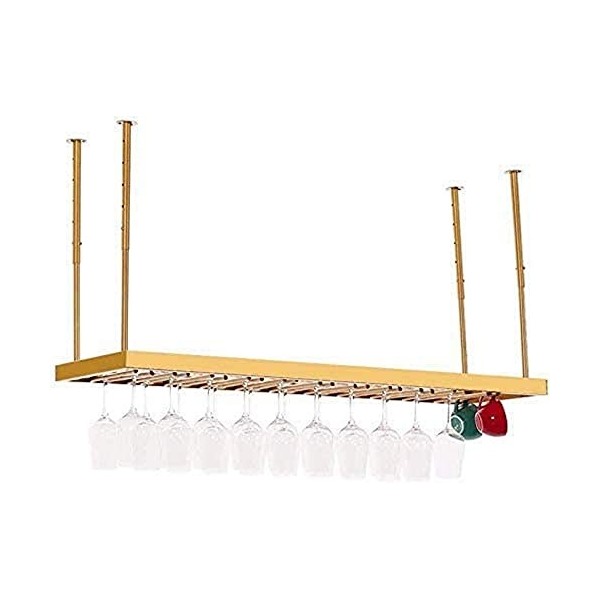 Support À Vin Étagères Flottantes Verre À Vin À Lenvers Facile À Installer Support Mural De Bureau Porte-Gobelet À Jus Porte