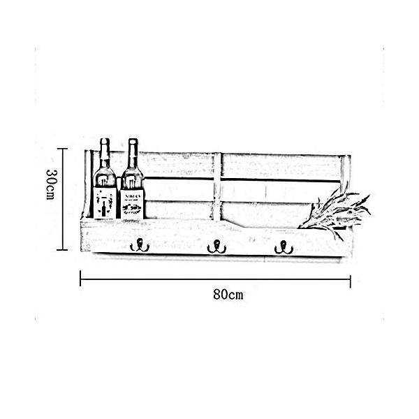ZITTRO Casier à vin Accueil Support Rouge Support de Verre à Vin Restaurant Bar S, Tenture Murale créative en Bois Massif, Ro