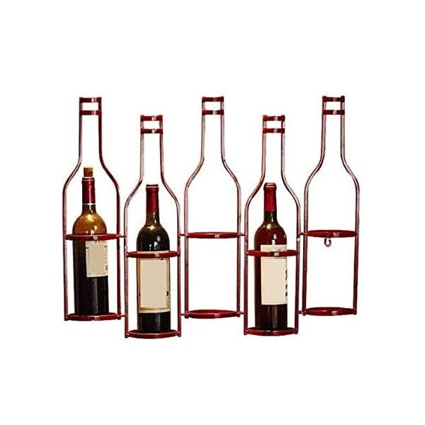 AMYSTY Casier à Vin Étagère à Vin Casier À Vin Vintage en Fer Forgé Tenture Murale Vent Industriel Décoration Cave À Vin Bar 