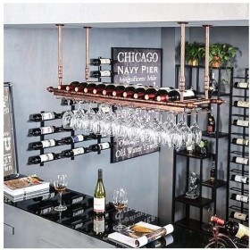 AARONG Casiers À Vin Autoportants Armoires Porte-Vin Mural Suspendu Décoration De Casier À Bouteilles De Vin, Casier À Vin Ca