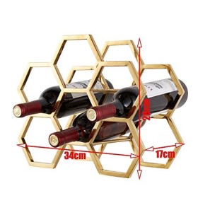 AkosOL Casier à vin, Support à vin, casier à vin pour 6 Bouteilles, étagère à vin multifonctionnelle en Fer, Refroidisseur à 