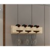 Étagère murale Support à verres à vin/casier à bouteilles en bois massif créatif, casier à vin à lenvers pour restaurant et 