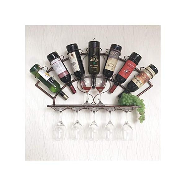 Casier à vin, casier à vin créatif européen, Cave à vin Murale, casier à vin, casier à Verres à vin décoratif pour Bar à la M