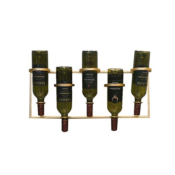 Casier à vin sur Pied Simple en Fer forgé à Suspendre au Mur pour Bar, décoration de la Maison, Cave à vin Moderne, étagère d