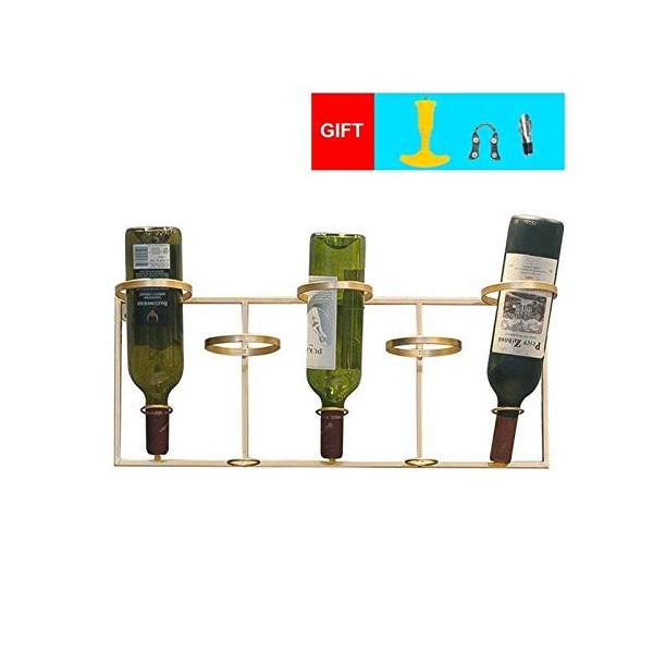 Casier à vin sur Pied Simple en Fer forgé à Suspendre au Mur pour Bar, décoration de la Maison, Cave à vin Moderne, étagère d