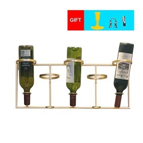 Casier à vin sur Pied Simple en Fer forgé à Suspendre au Mur pour Bar, décoration de la Maison, Cave à vin Moderne, étagère d