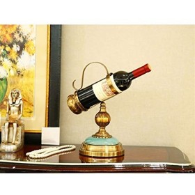 ELzEy Casier à vin sur Pied en céramique plaqué cuivre, décoration darmoire Murale, Insertion Oblique, Porte-Bouteille de vi