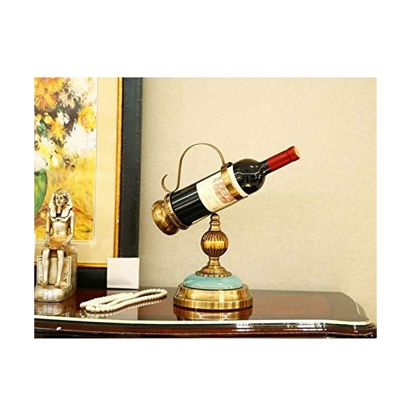 ELzEy Casier à vin sur Pied en céramique plaqué cuivre, décoration darmoire Murale, Insertion Oblique, Porte-Bouteille de vi