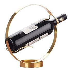 casier à vin Casier à vin Ensemble de vin rouge Le nouveau casier à vin rouge rond étagère à vin en métal créatif comptoir de