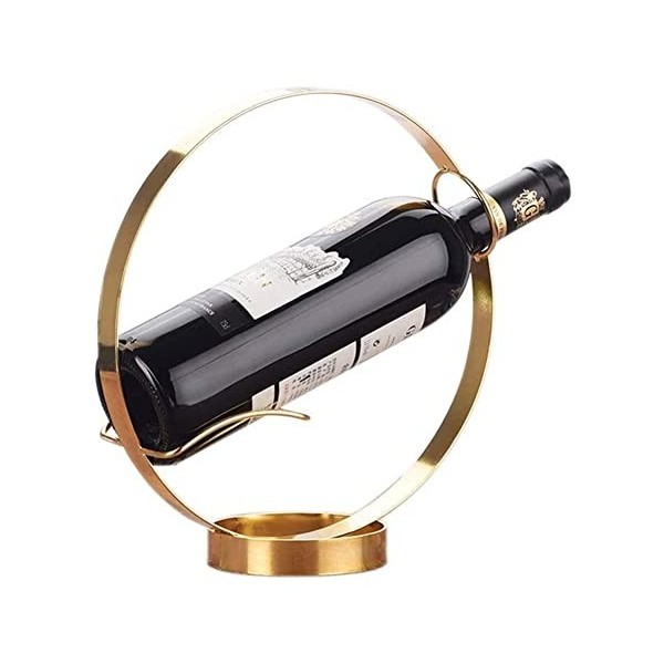 casier à vin Casier à vin Ensemble de vin rouge Le nouveau casier à vin rouge rond étagère à vin en métal créatif comptoir de