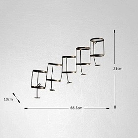Casier à vin, casier à vin de style industriel loft casier à vin en fer forgé américain casier à vin mural restaurant bar ran