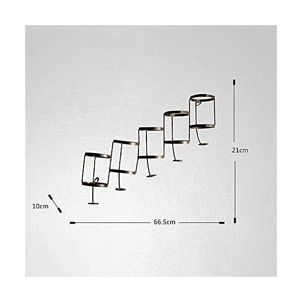 Casier à vin, casier à vin de style industriel loft casier à vin en fer forgé américain casier à vin mural restaurant bar ran