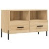 Meuble TV Chêne Sonoma 80x36x50 cm Bois dingénierie - Meuble télé, Meuble TV Industriel, Meuble Chambre, Convient pour Salon