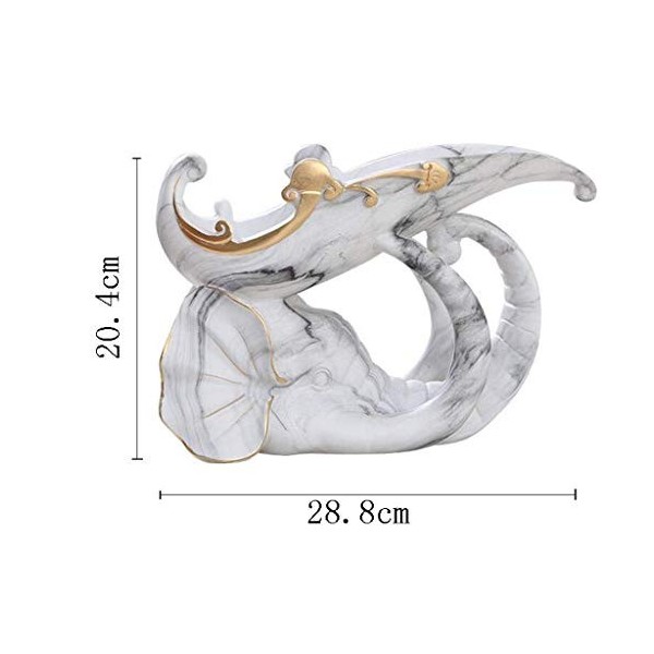 FULYA Sculpture casier à vin décoration créative décoration de la Maison Artisanat tête déléphant Ornements en résine armoir