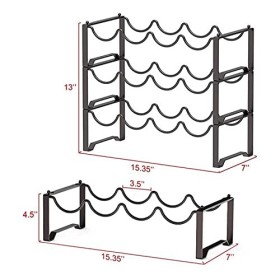 Casier à vin en Fer Rouge casier à vin Ornements Style européen créatif Simple casier à Bouteilles de vin présentoir Maison B
