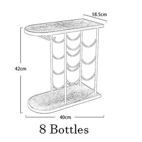 Casier à vin rétro empilable casier à vin Porte-gobelet Multifonctionnel Bar de Cuisine Affichage de Verre à vin étagère de R